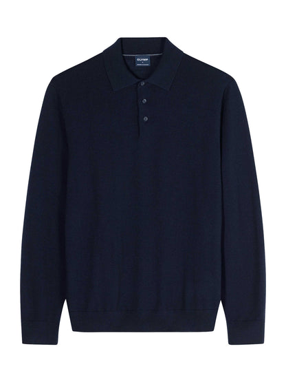 Olymp Casual strik polo uld