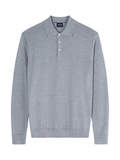 Olymp Casual strik polo uld