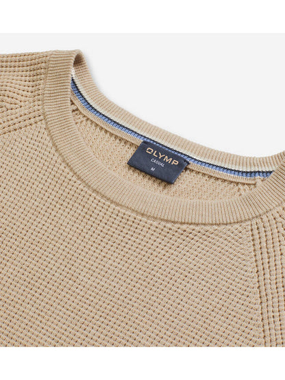 Olymp Pullover popcorn strik casual rund hals