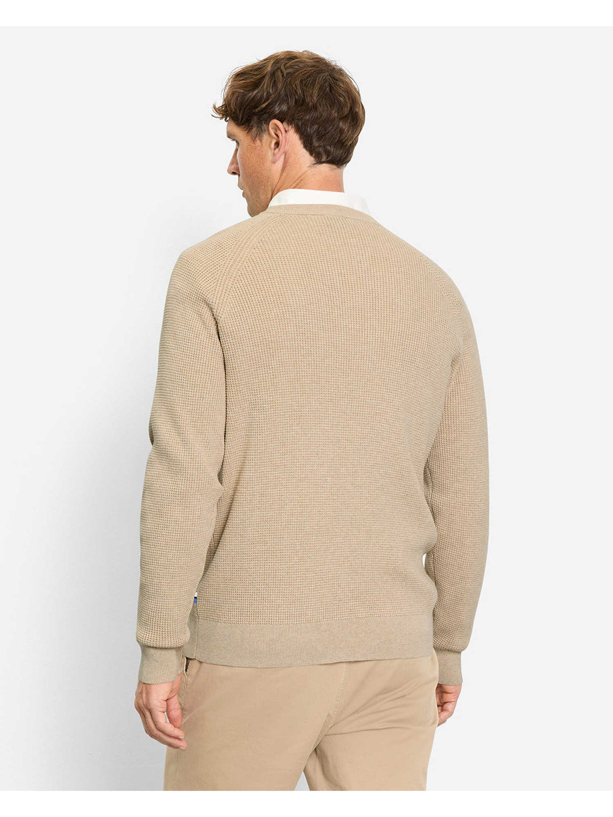 Olymp Pullover popcorn strik casual rund hals