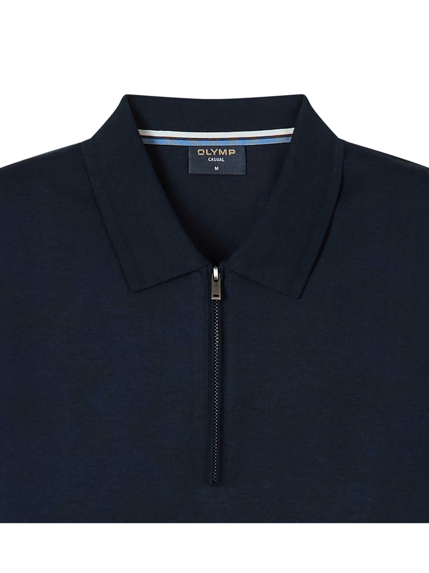 Olymp Casual polo shirt m. lynlås