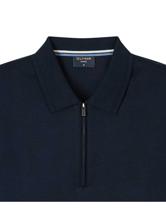 Olymp Casual polo shirt m. lynlås