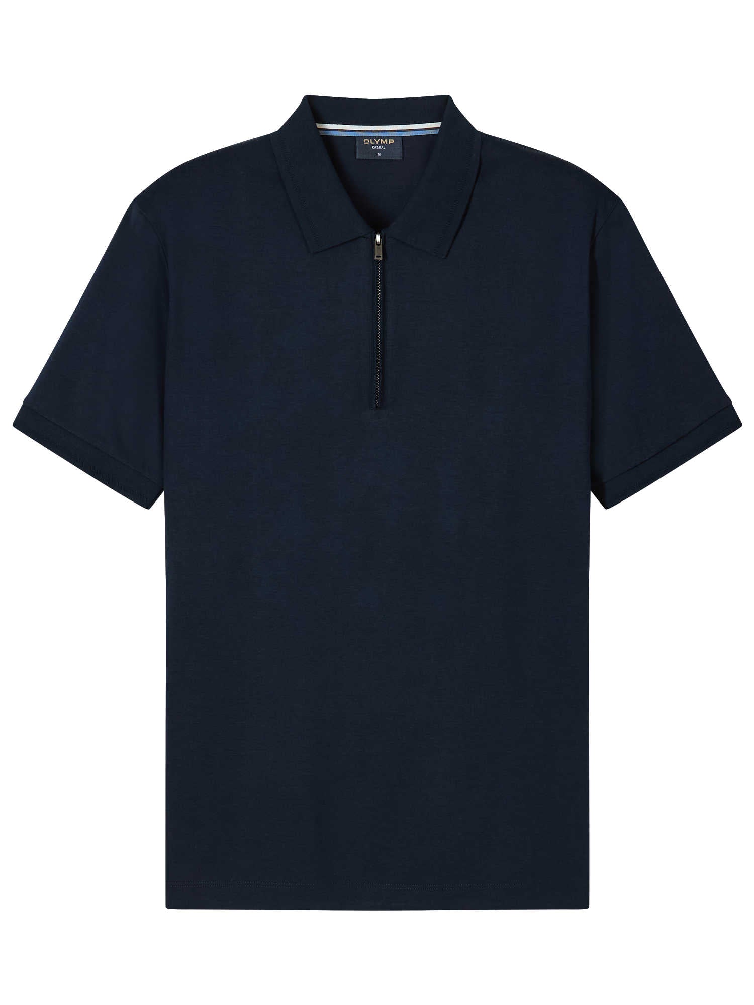 Olymp Casual polo shirt m. lynlås
