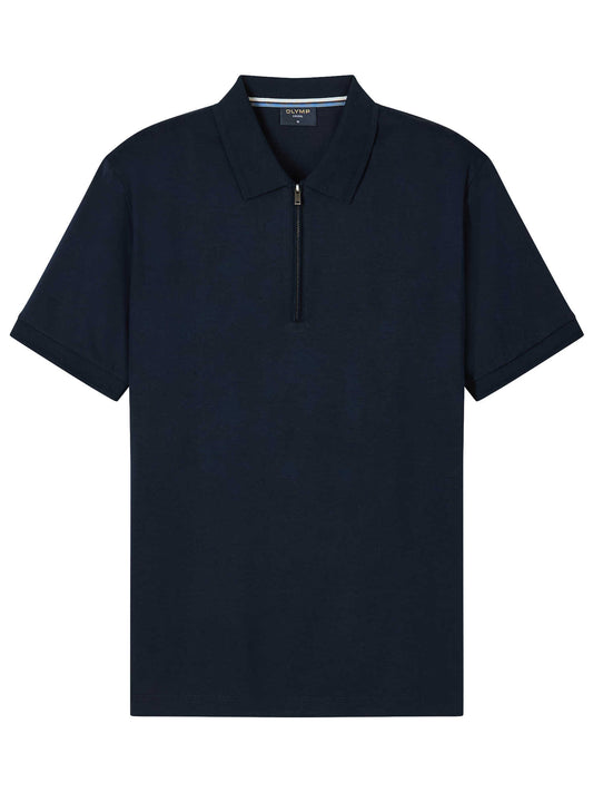 Olymp Casual polo shirt m. lynlås