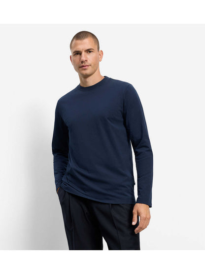 Olymp Jersey langærmet T-shirt rund hals