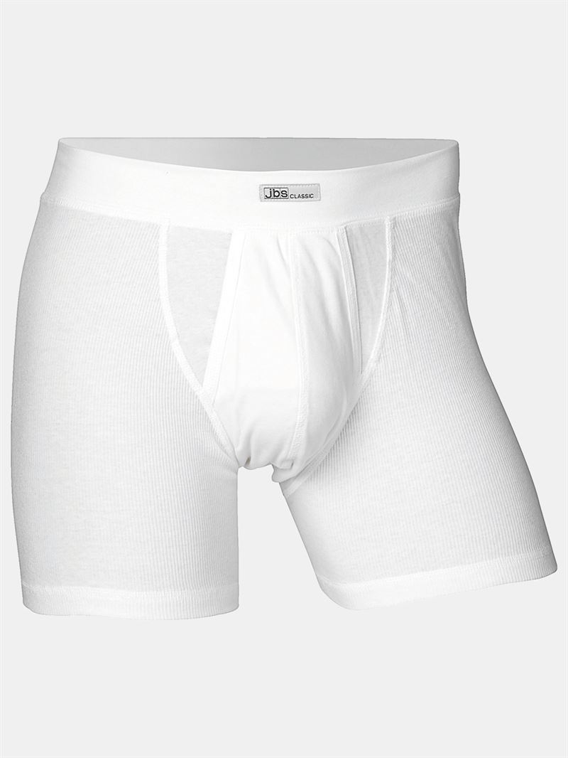 Smarte hvide JBS underbukser med korte ben gylp